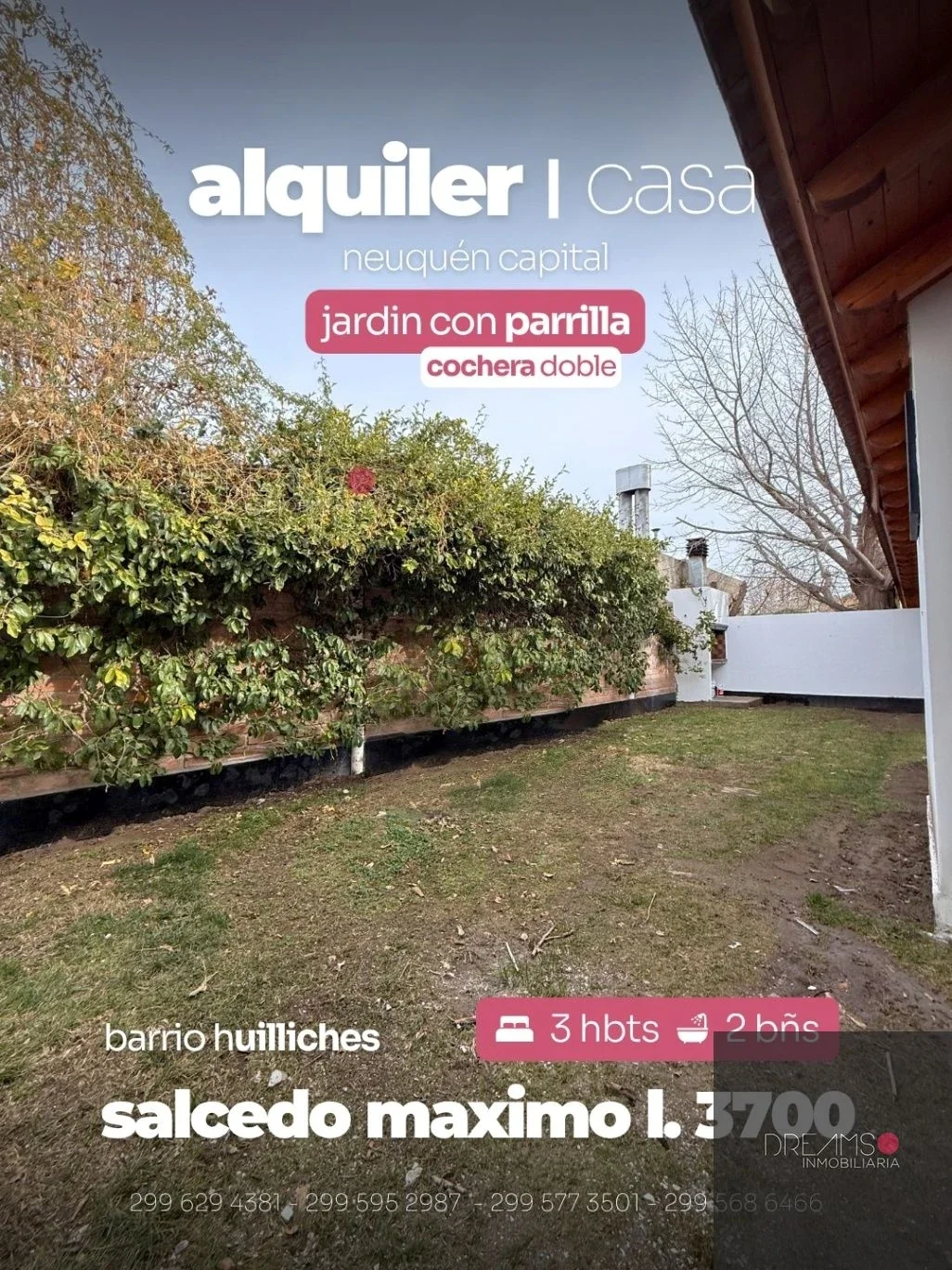 Casa en alquiler c/ cochera en Huilliches - Imagen 1
