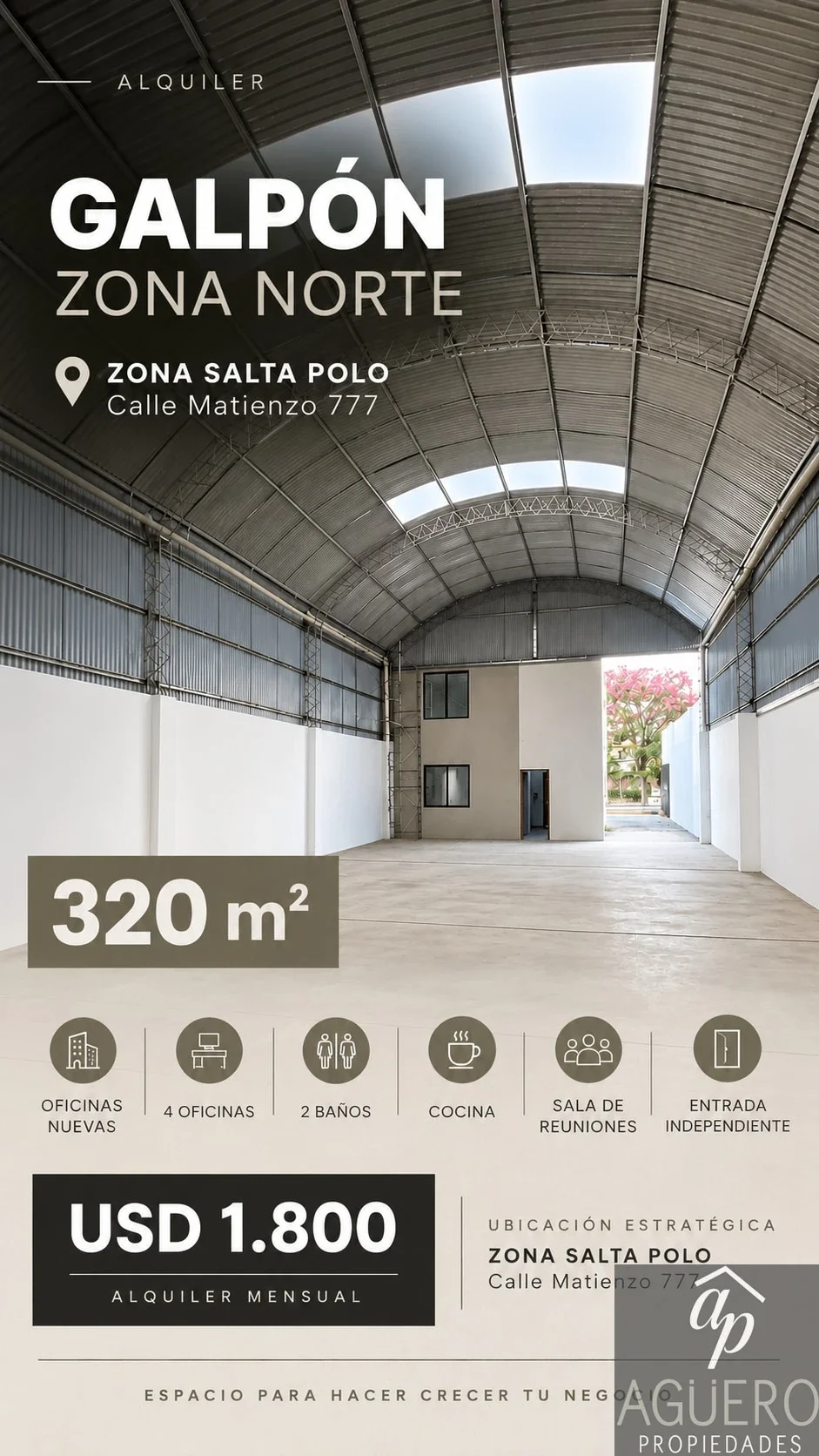 Galpón en alquiler de 320m2 ubicado en Zona Norte - Imagen 5
