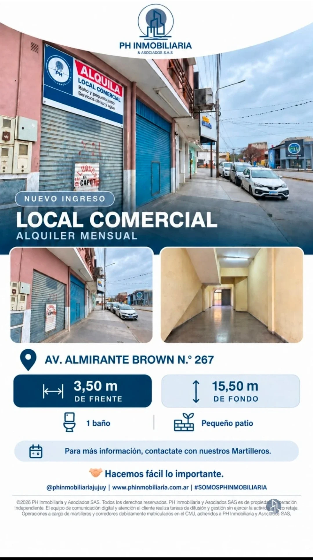 Local comercial en alquiler ubicado en Almirante Brown - Imagen 1