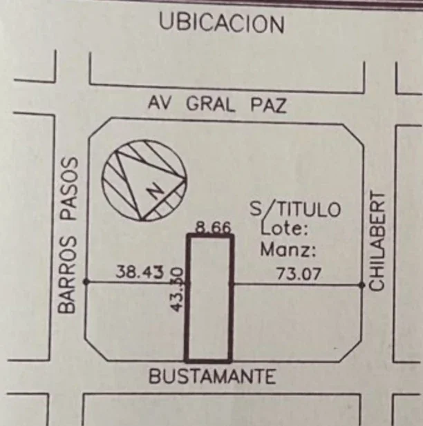 Galpón 380m² S/Lote 8,66x43 a 100m Gral. Paz - Imagen 3